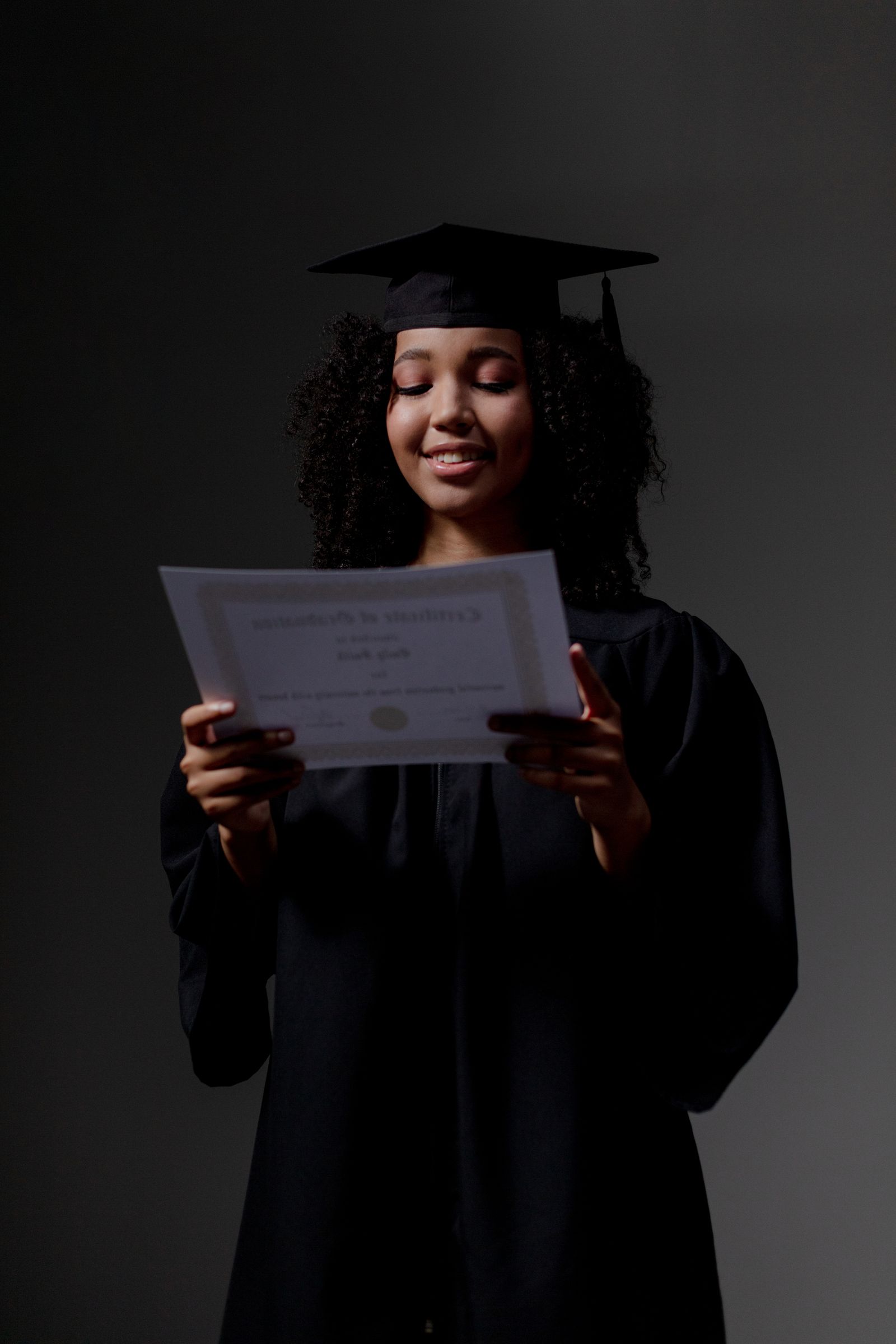 Diplômée avec son certificat
