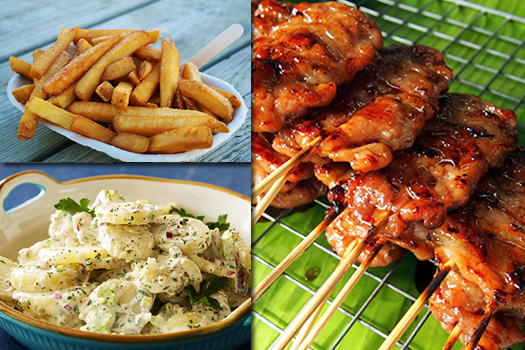 Thai BBQ with potato salad or chips